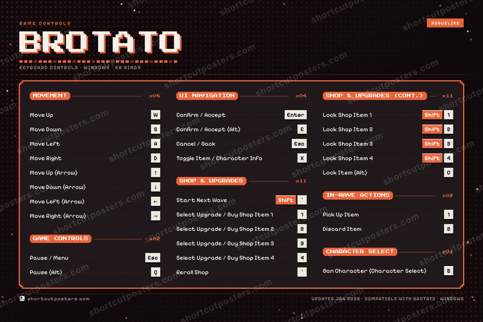 Brotato controls poster preview