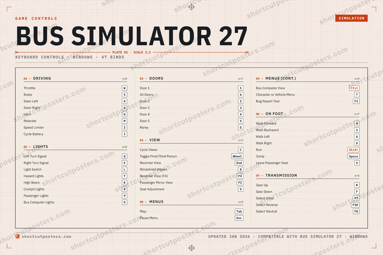 Bus Simulator 27 controls poster preview