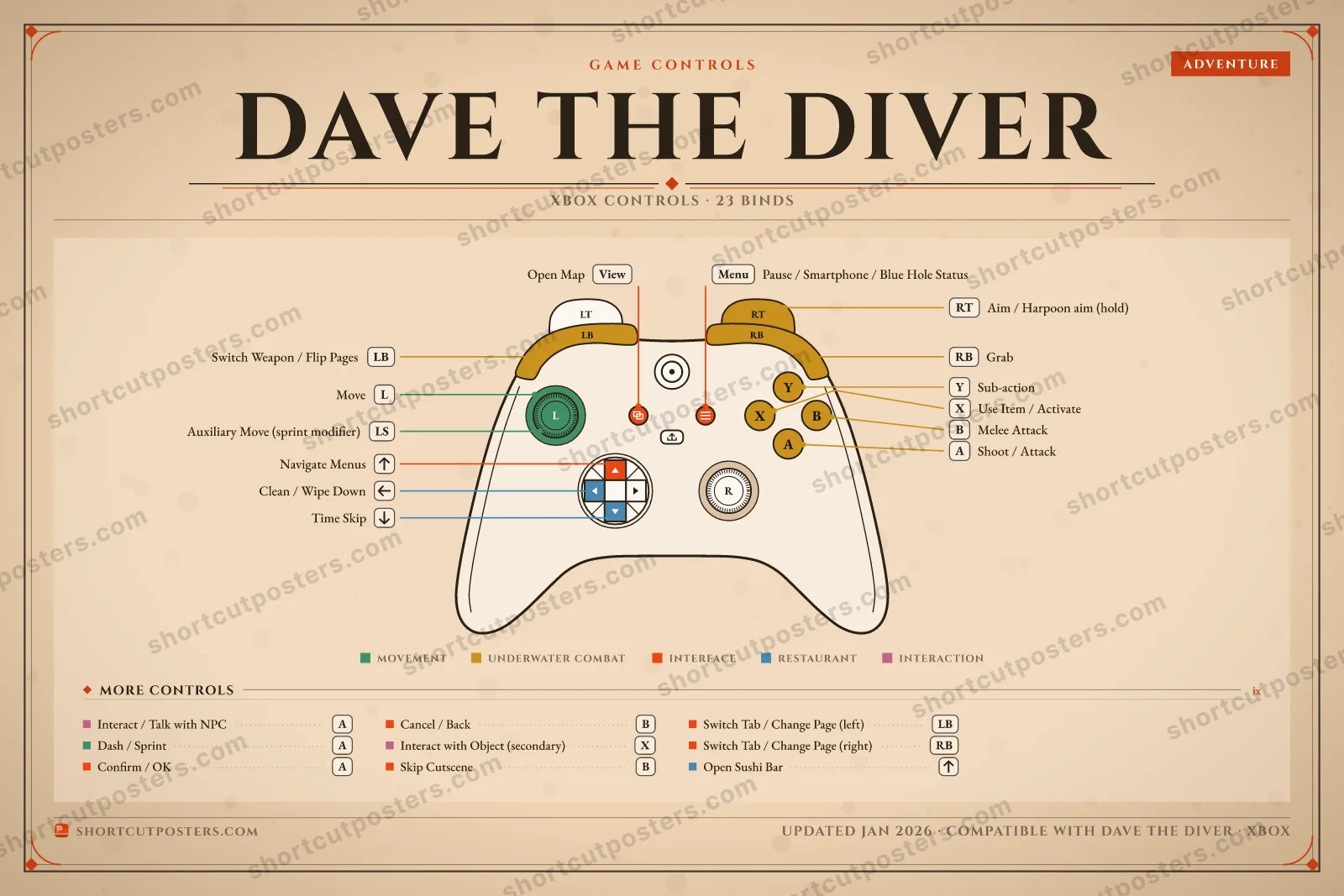 Dave the Diver controller poster preview