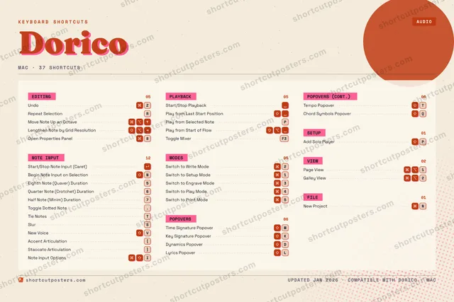 Dorico riso shortcuts poster preview