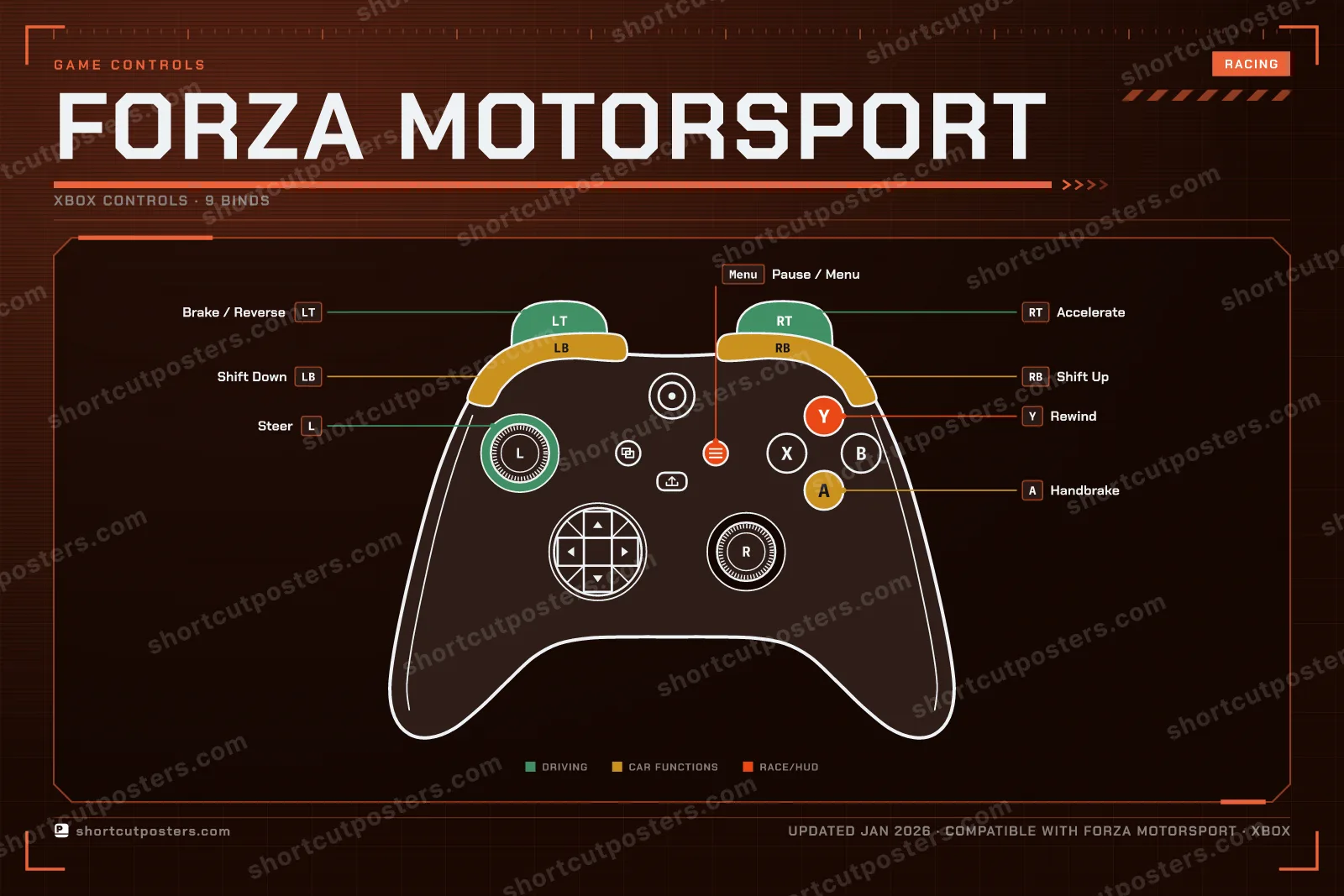 Forza Motorsport controller poster preview