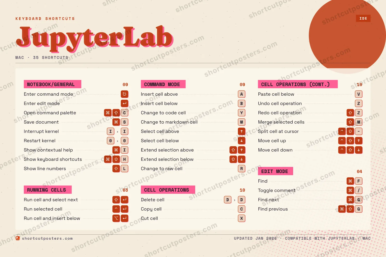 JupyterLab riso shortcuts poster preview