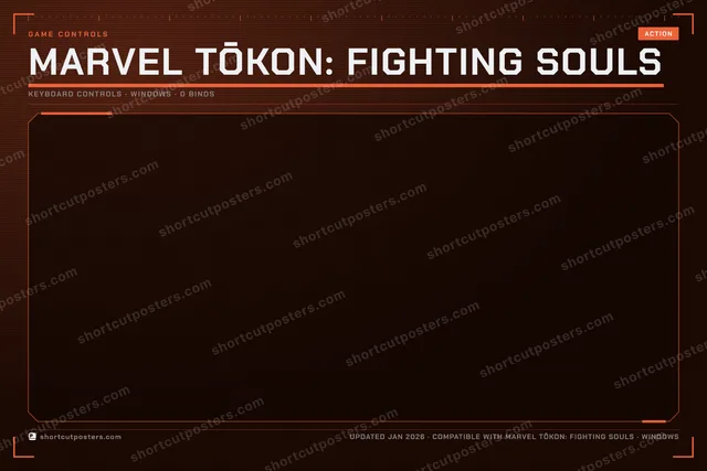MARVEL Tōkon: Fighting Souls controls poster preview