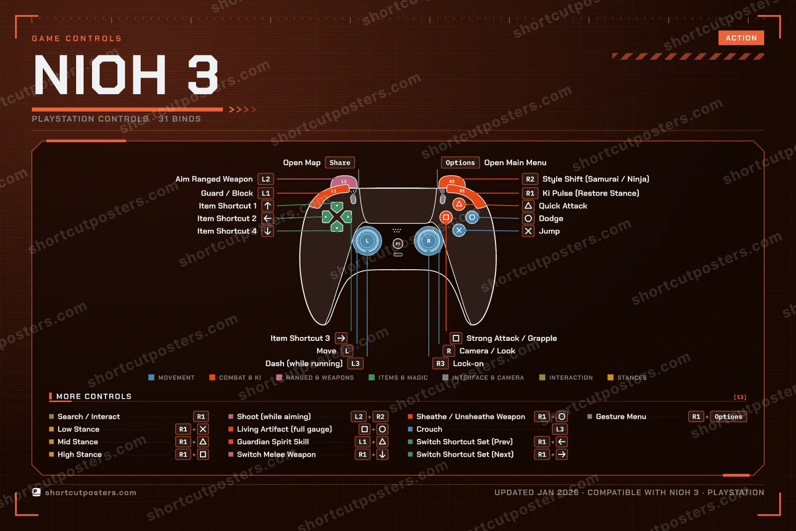 Nioh 3 controller poster preview