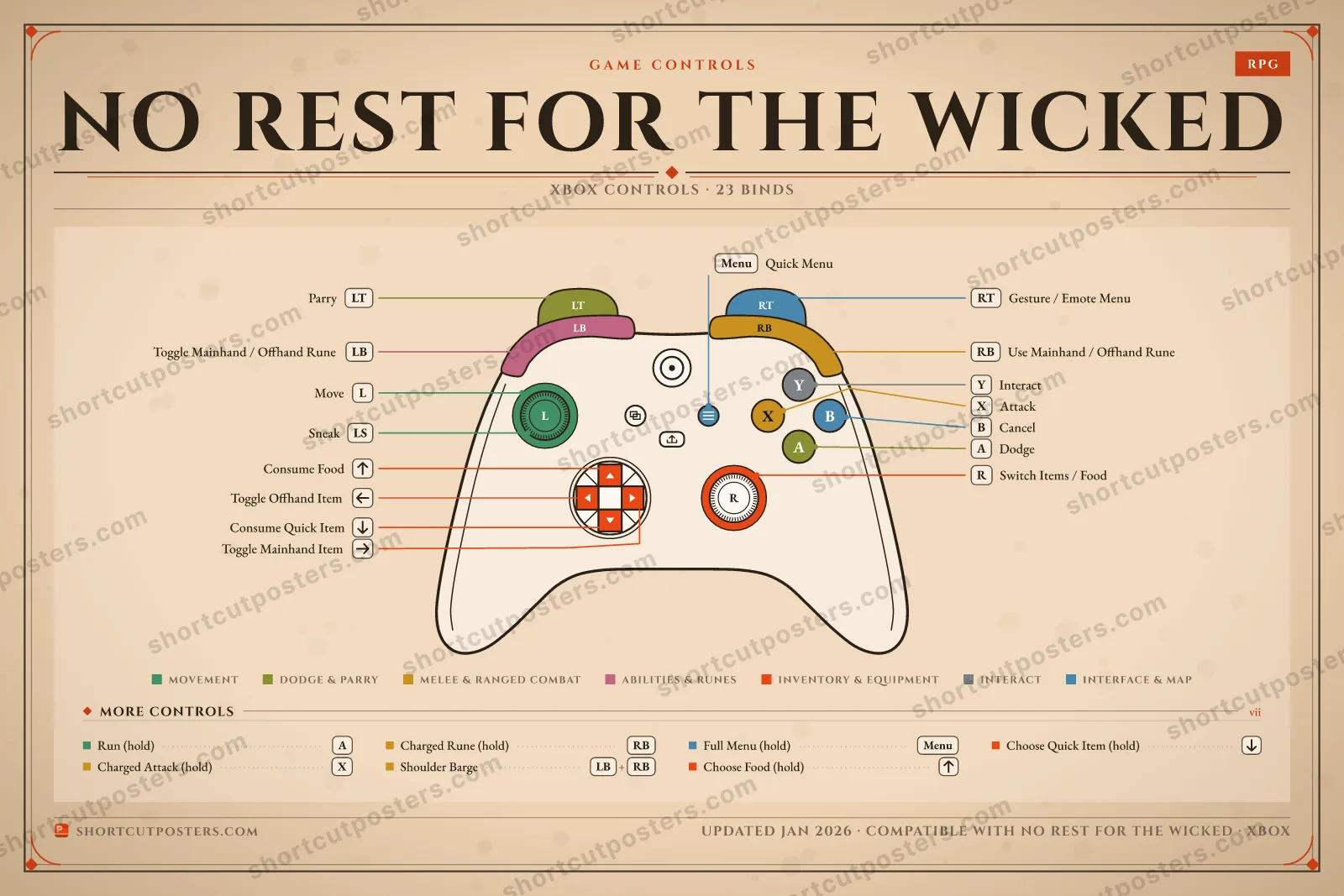 No Rest for the Wicked controller poster preview