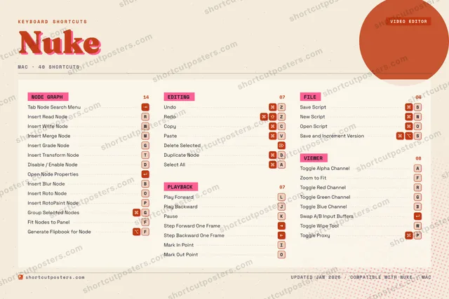 Nuke riso shortcuts poster preview