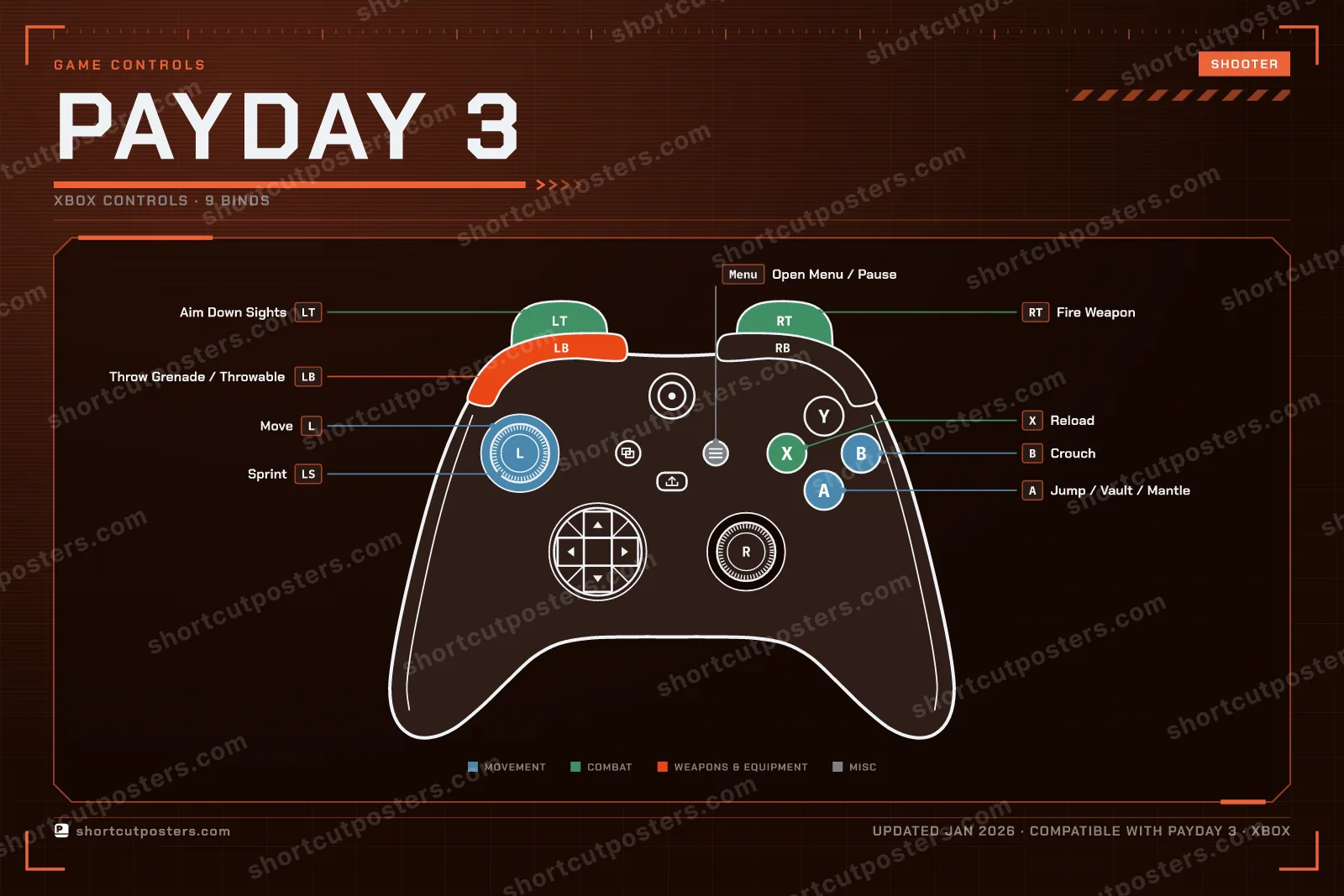 Payday 3 controller poster preview