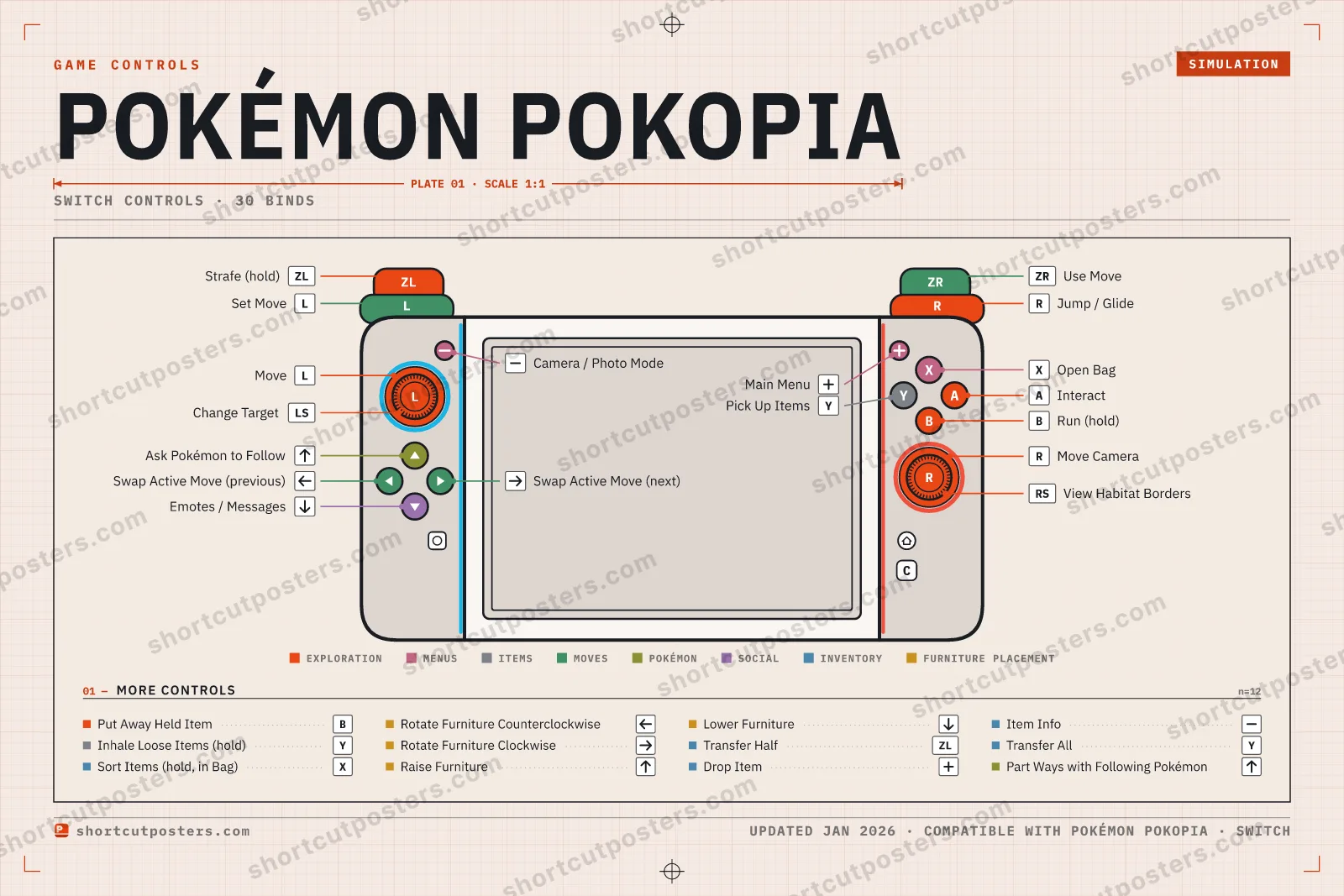 Pokémon Pokopia controller poster preview