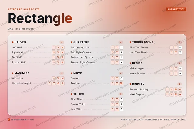 Rectangle aurora shortcuts poster preview
