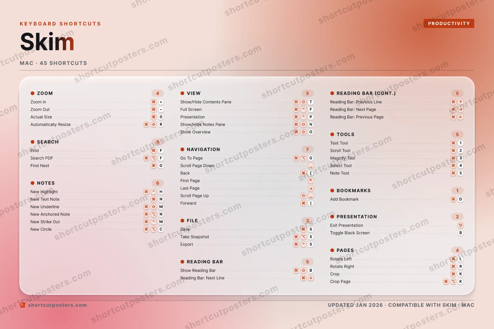 Skim aurora shortcuts poster preview