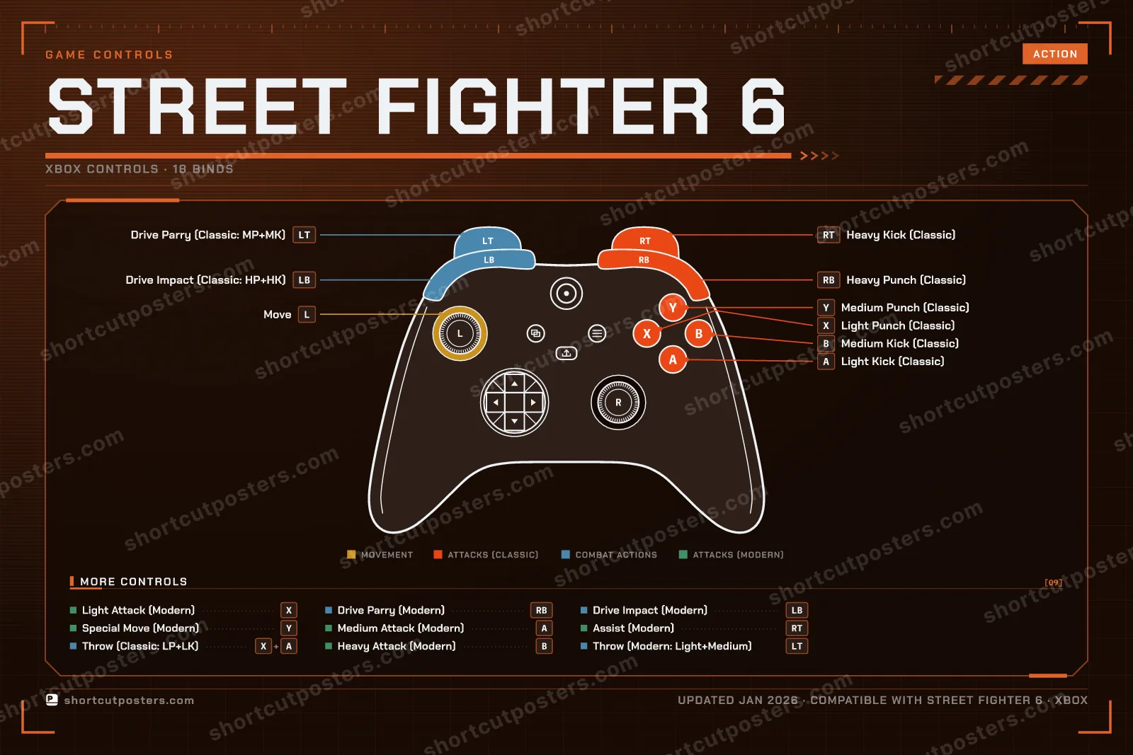 Street Fighter 6 controller poster preview