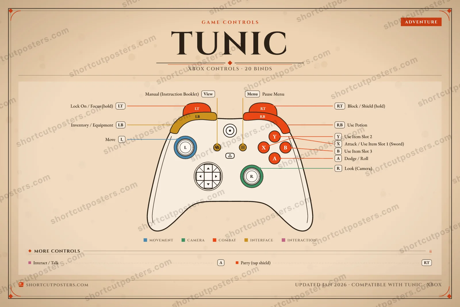 Tunic controller poster preview