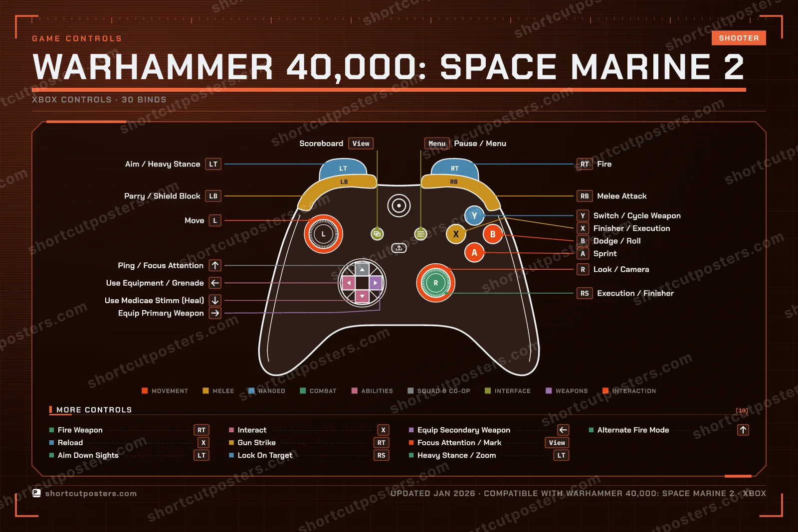 Warhammer 40,000: Space Marine 2 controller poster preview